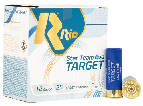 Rio Team Target 12 Ga, 2.75", 1 1/8 oz, 25rd Box