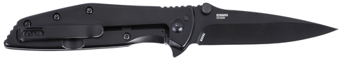 CRKT Slag Folding Knife, 2.95" Black Oxide D2 Blade, Stainless Steel Handle, Frame Lock