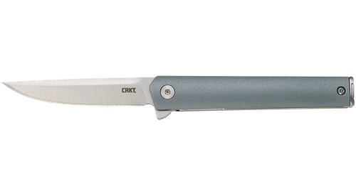 CRKT CEO Compact Folding Knife, 2.61" Satin 1.4116 Blade, Blue GRN Handle, Liner Lock, 7095C