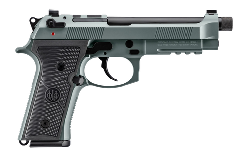 Beretta M9A4 Overlanding, 9mm, 5.1" Threaded Barrel, Lunar  Cerakote Finish, Tritium Night Sights, 18rd, 2 mags, Includes Flashlight, Compass, and a 10mm Socket