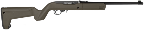 Ruger 10/22 Takedown Exclusive 22 LR 16" Threaded Barrel, Black Receiver w/Scope Base Adapter, Magpul X-22 Backpacker OD Green Synthetic Stock, 10 Rd
