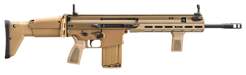 FN SCAR 17S 308/7.62 NATO, 16" Barrel, Flat Dark Earth, Adjustable Stock, M-Lok Rail System, 20rd, Includes Vertical Foregrip, Piston Removal Tool, and Soft Case with Modular Inserts