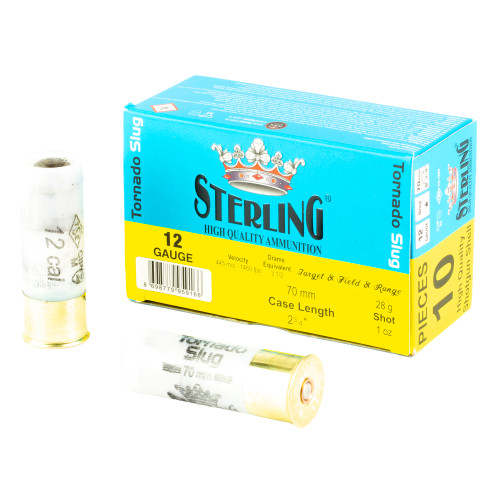 Sterling Big Game Series, 12 Ga 2.75", 1 oz, Tornado Slug, 10rd Box