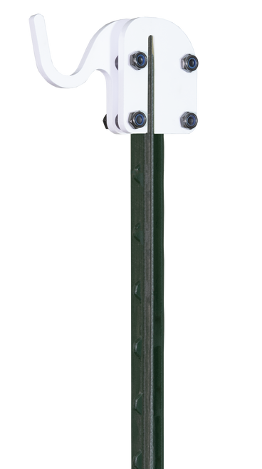 Birchwood Casey T-Post Target Hook, Steel Target Hanger, White