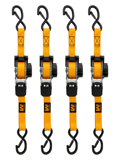 Muddy MUD-RRS10-4PK 1"X10" Ratchet Straps ORG
