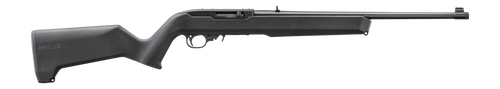 Ruger 10/22, 22 LR, 18.5" Threaded Barrel, 1/2X28, Black, Magpul X-22 Stock, Adjustable Rear Sight, Gold Bead Front Sight, Manual Safety, 10rd Rotary Magazine