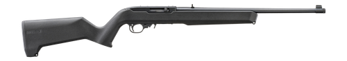 Ruger 10/22, 22 LR, 18.5" Threaded Barrel, 1/2X28, Black, Magpul X-22 Stock, Adjustable Rear Sight, Gold Bead Front Sight, 10rd Mag