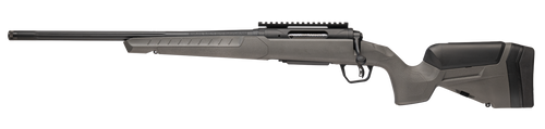 Savage 110 Trailblazer 243 Win, 20" Straight Fluted Barrel, Threaded, Cerakote, Black, Flat Dark Gray Stock, 4rd, 1 Magazine, Left Hand