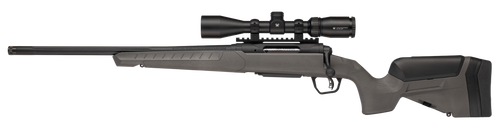 Savage 110 Trailblazer XP 308 Winchester, 20" Straight Fluted Barrel, Threaded, Cerakote, Black, Flat Dark Gray Stock, 4rd, 1 Magazine, Vortex Crossfire II 3-9X40 Optic, Left Hand