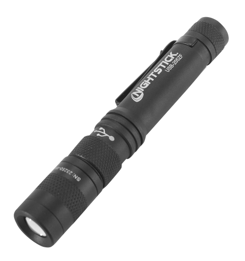 Nightstick Metal USB Zoom Focus Flshlight