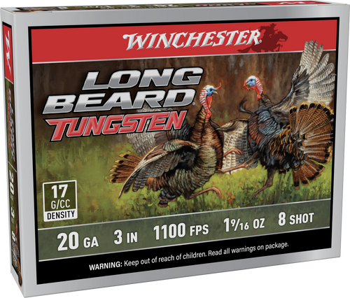 Winchester Long Beard TS17 20 Ga 3" 1-9/16OZ #8 5rd, 10rd Box