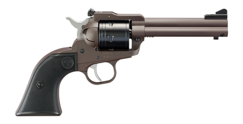 Ruger Super Wrangler America's 250th Anniversary 22 LR/22 WMR, 4.62" Barrel, Cerakote Dark Bronze, Checkered Grip, Adj Rear Sight, Ramp Front, 6rd, Engraved