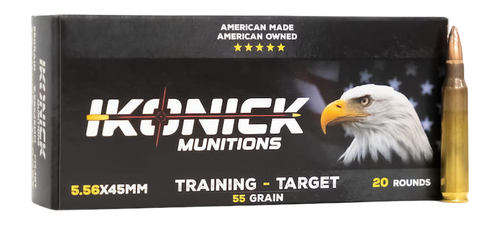 Ikonick 5.56x45mm 55gr Premium Range Ammo, 20rd Box