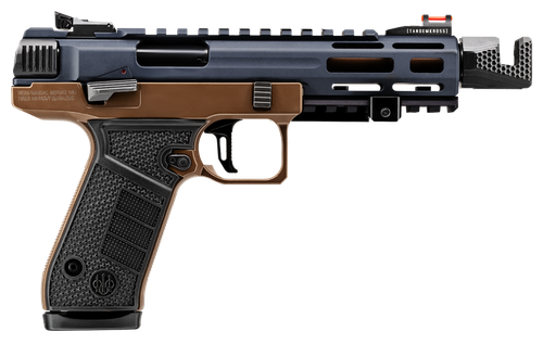 Beretta B22 Jaguar Metal Competition 22 LR 15+1 5.25" Threaded Compensator Barrel w/M-LOK Shroud, Cerakote Slide, Bronze Cerakote Frame
