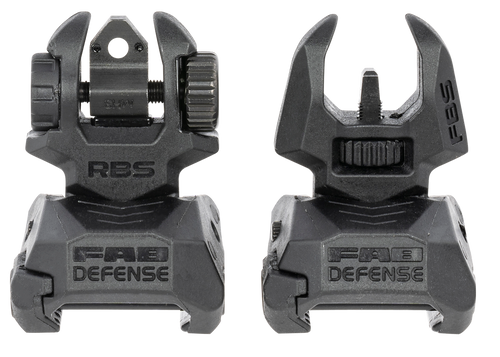 Meprolight Mepro FRBS Self-Illuminated Sights Flip Up 2-Dot Green Tritium with Ornage Outline Hyper Bright-Front & Rear with Black Frame for AR-15