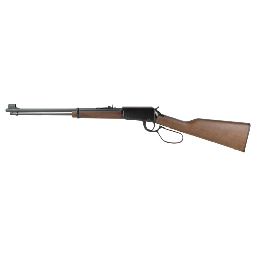 Henry H01 Classic 22 LR, 18.5" Barrel,rd Blued, Straight Grip American Walnut Stock, Adjustable Semi-Buckhorn Rear Sight, Hooded Blade Front Sight, 15rd, Large Loop Lever