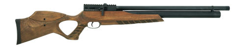 JTS Airacuda Max, Air , Pre-Charged Pneumatic, .22 Caliber Pellet, 920 Feet Per Second, 18" Barrel, Matte Black, Thumbhole Wood Stock, 10rd