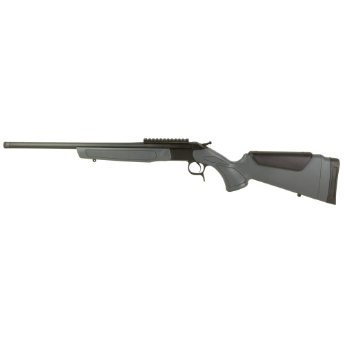 CVA Scout Gen 3, Single Shot , 22 ARC, 20" Threaded Barrel, 5/8x24 Thread Pitch, Matte Black, Gray Synthetic Furniture, 1 Round