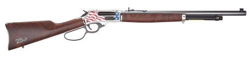 Henry H10 America's 250th Anniversary Tribute 45-70 Gov, 22" Octagon Barrel, Engraved, Fancy American Walnut, American Flag Cerakote, Adj Semi-Buckhorn Rear, Brass Bead Front, 4rd