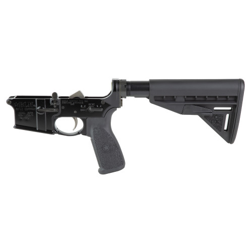 Bravo Company, Complete Lower Receiver, AR-15, Multi Caliber, Anodized Finish, Black, BCM Mod 3 Stock, 7075 T6 Aluminum, Factory Cosmetic Blem
