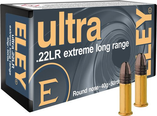 Eley Ultra Extreme Long Range 22LR 40 Gr,Round Nose, 50rd Box