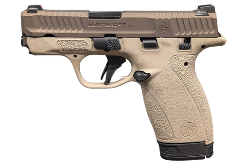 Smith & Wesson M&P Bodyguard 2.0 380 ACP, 2.75" Barrel, TWO TONE TAN, Manual Safety, 12rd