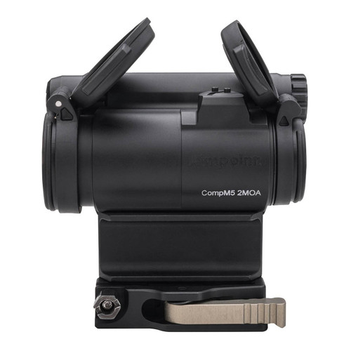 Aimpoint Compm5 (2 MOA, AR15-Ready, 39mm Spacer w/ LRP Mount) High Battery Location