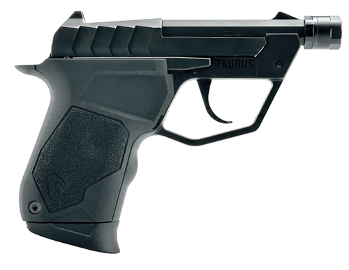 Taurus TUC22, Micro-Compact, 22 LR, 3.1" Threaded Barrel, 1/2X28 Thread Pitch, Matte Black, Polymer Grip, Fixed Sights, 9rd