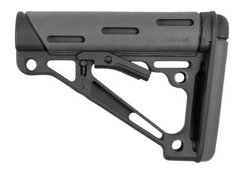 Hogue OverMolded  Stock, Mil-spec Collapsible Stock, AR-15, Gray