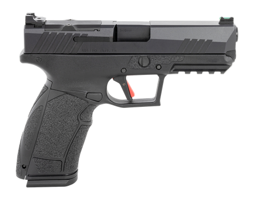 Tisas PX-9 Gen 3 Duty, Compact, 9mm, 4.11" Barrel, Tenifer Finish, Black, Trigger Safety, Fiber Optic Front Sight, Optic Ready, 20rd, 2 mags, (1) 20-Round & (1) 18-Round, Interchangeable Back Straps and Side Panels