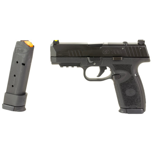 FN 309 MRD 9mm, 3.8" Barrel, Matte Black, Optics Ready, Leupold DPP/Shield RMSc Footprint, Fiber Front, U-Notch Rear, 16-20rd Mags