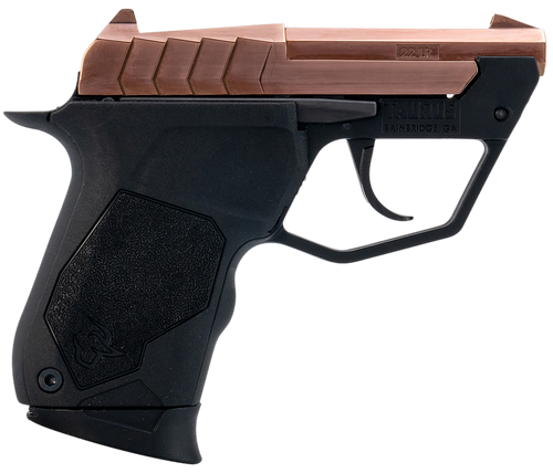 Taurus 22TUC Micro-Compact Frame 22 LR 9rd, 2.50" Polished Rose Gold PVD Steel Tip-Up Barrel, Rose Gold PVD Serrated Stainless Steel Slide, Black Polymer Frame, Black Polymer Grip