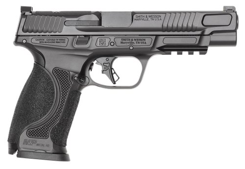 Smith & Wesson M&P9 M2.0 Metal Full Size 9mm 15rd,5" Barrel & Optic Ready/Serrated Slide, Black Armornite Stainless Steel Frame Picatinny Rail