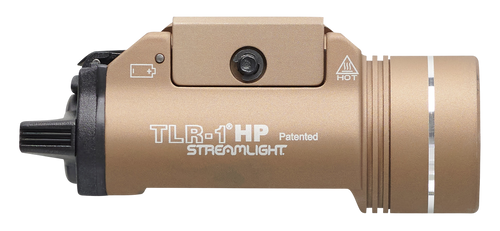 Streamlight TLR-1 HP, Weaponlight, 1,000 Lumens, Fits GLOCK Pattern and 1913 Rails, Flat Dark Earth