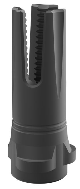 Breek Arms Scorch 3-Prong Breek-LOK 3QD, Breek-LOK 3QD Compatible Muzzle Devices, Flash Hider, 9mm, Matte Black, 1/2X28 Thead Pitch