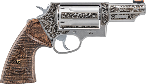 Taurus Judge 45LC/410 Ga, 2.5", 3" FS 5-SHOT Stainless, Rubber