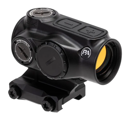 Primary Arms SLx MD-21 Microdot, 21mm Objective, 2 MOA Red Dot, Aimpoint Micro Footprint, Mounts to Picatinny, Anodized Black
