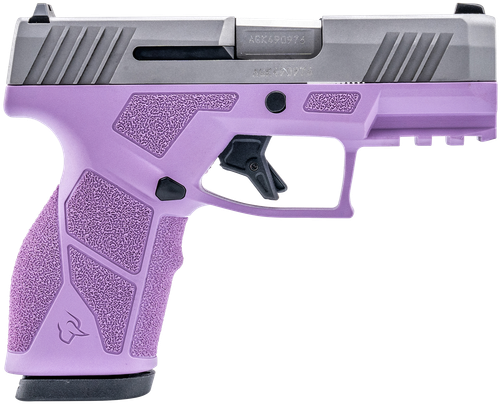 Taurus GX2, 9mm, 3.38" Barrel, Matte Stainless Slide, Light Purple Frame, 2x10rd Mags
