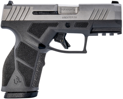 Taurus GX2 9mm, 3.37" Matte Stainless Steel, Serrated, Matte Gray Polymer Frame Picatinny Rail, 10rd