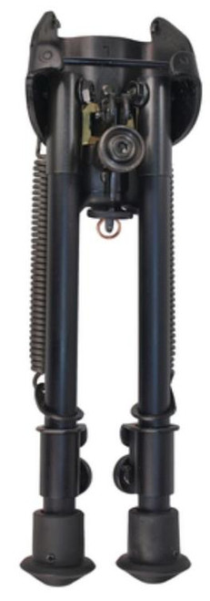 Harris Bipods L1A2 Non-Swivel L Swivel Stud, 9-13", Black Steel/Aluminum, Rubber Feet