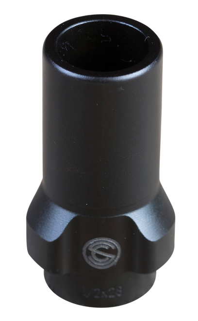 SilencerCo 3-Lug Muzzle Device 9mm 1/2x36" Threads Black Steel