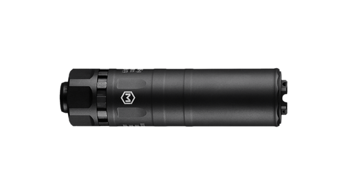Maxim Defense MS-9, Suppressor, 9mm, Stainless Steel and Aluminum Construction, DLC and Cerakote Black, Includes 1/2X28 Piston