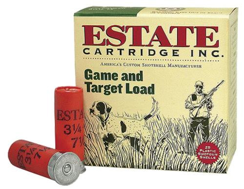 Estate Promo Game Target 20 Ga, 2.75", 7/8oz, 8 Shot, 25rd/Box