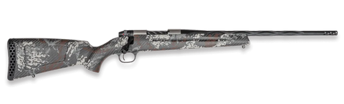Weatherby Mark V Capra 280 Ackley Improved 2rd,17" Graphite Black Cerakote Fluted Threaded Barrel, Titanium Drilled & Tapped Receiver, Exposed Carbon Gray, White & Rust Sponge Accents