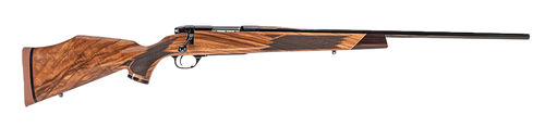 Weatherby Mark V Deluxe Varmintmaster 224 Weatherby Mag Threaded Barrel, Drilled & Tapped Steel Receiver, Monte Carlo High Gloss Walnut Wood Stock