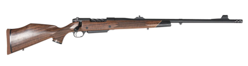 Weatherby Mark V Frontier Full Size 416 WBY Mag 3rd,24" + 2" Graphite Black Cerakote Threaded Barrel, Graphite Black Cerakote Steel Drilled & Tapped Receiver, Oiled Walnut Monte Carlo St