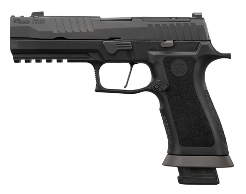 Sig P320 M.O.D. 9mm 10rd,3.9" Black Barrel, Matte Black, Optic Ready/Ported/Serrated Slide, Black Stainless Steel Frame Picatinny Rail, M.O.D. X