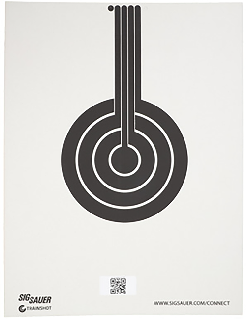 Sig Sauer T300 Replacement Target Bullseye Hanging Black/White