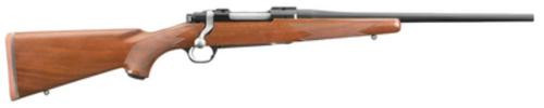 Ruger M77 Hawkeye Compact .243 Win 16.5" Satin Blue Barrel American Walnut Stock No Sights 4 Rounds