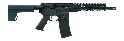 Faxon Firearms Sport 300 Blackout 30rd, 10.5" Threaded Barrel, Picatinny, M-Lok Handguard, Black KAK Shockwave Brace, A2 Style